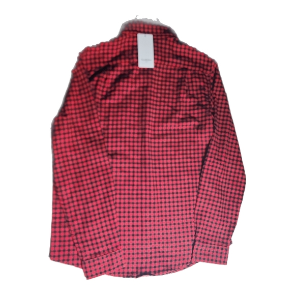 ✔️ Goodfellow & Co Men's Red Black Plaid Flannel Button Front Shirt. NWT - Picture 2 of 4